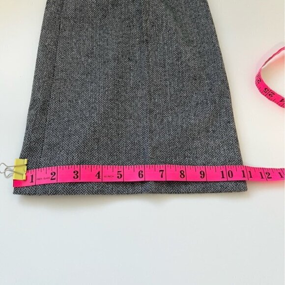 CLUB MONACO HERRINGBONE WOOL FLARE PANT SIZE 10 - Picture 6 of 11